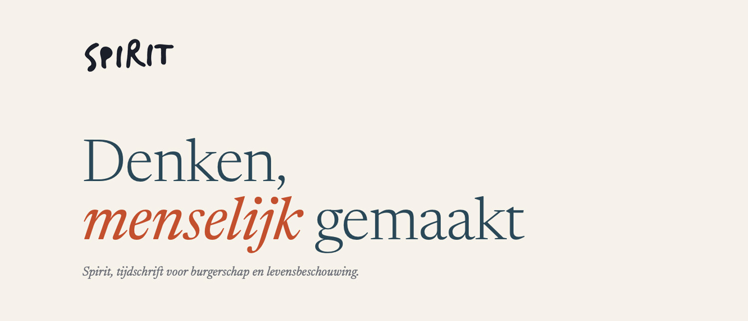 Spirit, tijdschrift voor burgerschap en levensbeschouwing Spirit, tijdschrift voor burgerschap en levensbeschouwing.